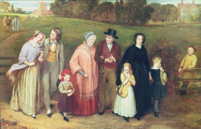 Sunday Morning - The Walk from Church, 1846 by Richard Redgrave